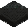 Люк легкий квадратный пластиковый черный 35487-20